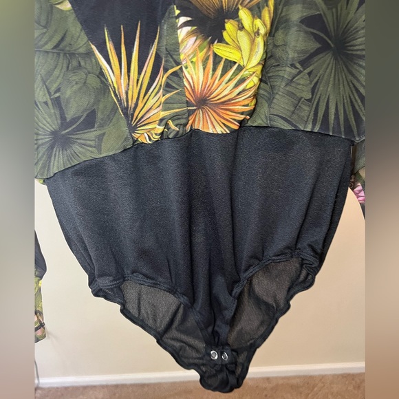 Doce Trama Floral Blouse Bodysuit - Picture 5 of 8